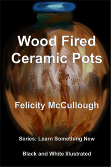 Title: Wood Fired Ceramic Pots - Description: Wood Fired Ceramic Pots Black and White Illustrated