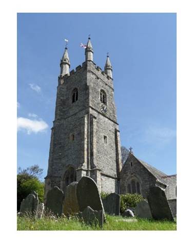 St Edwards Church Tower & Graveyard F McCullough  2023
