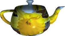 Teapot With Daffodil flower