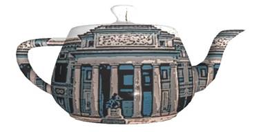 El Museo del Prado Teapot Artwork F McCullough Copyright 2023 ©