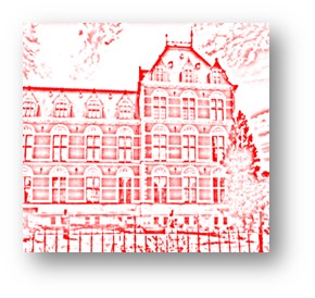 Rijksmuseum Architecture Red Sketch